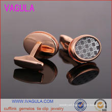 VAGULA Luxury Brass Button Designer Cuffs Gemelos Cufflinks (L51921)